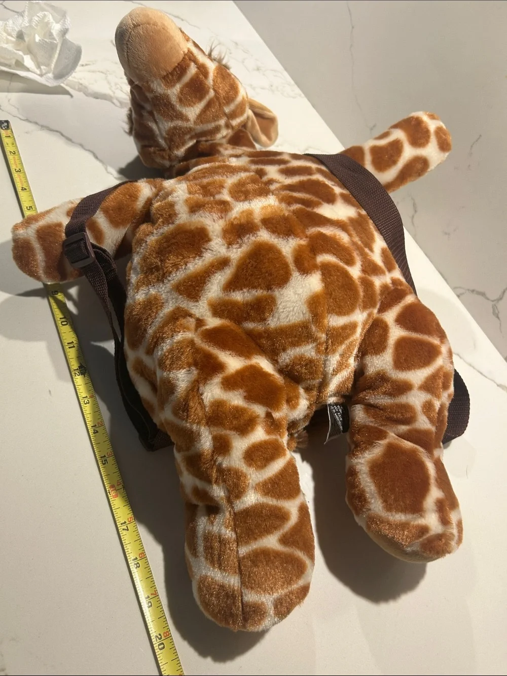 Plush Giraffe Stuffed Animal Backpack - Brown & Cream
